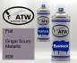 Preview: Fiat, Grigio Scuro Metallic, 609: 400ml Sprühdose + 400ml Klarlack - Set, von ATW Autoteile West.